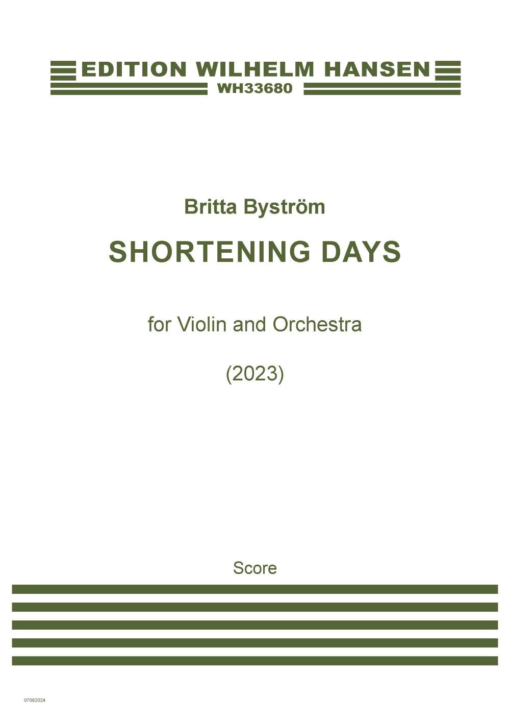 Byström: Shortening Days