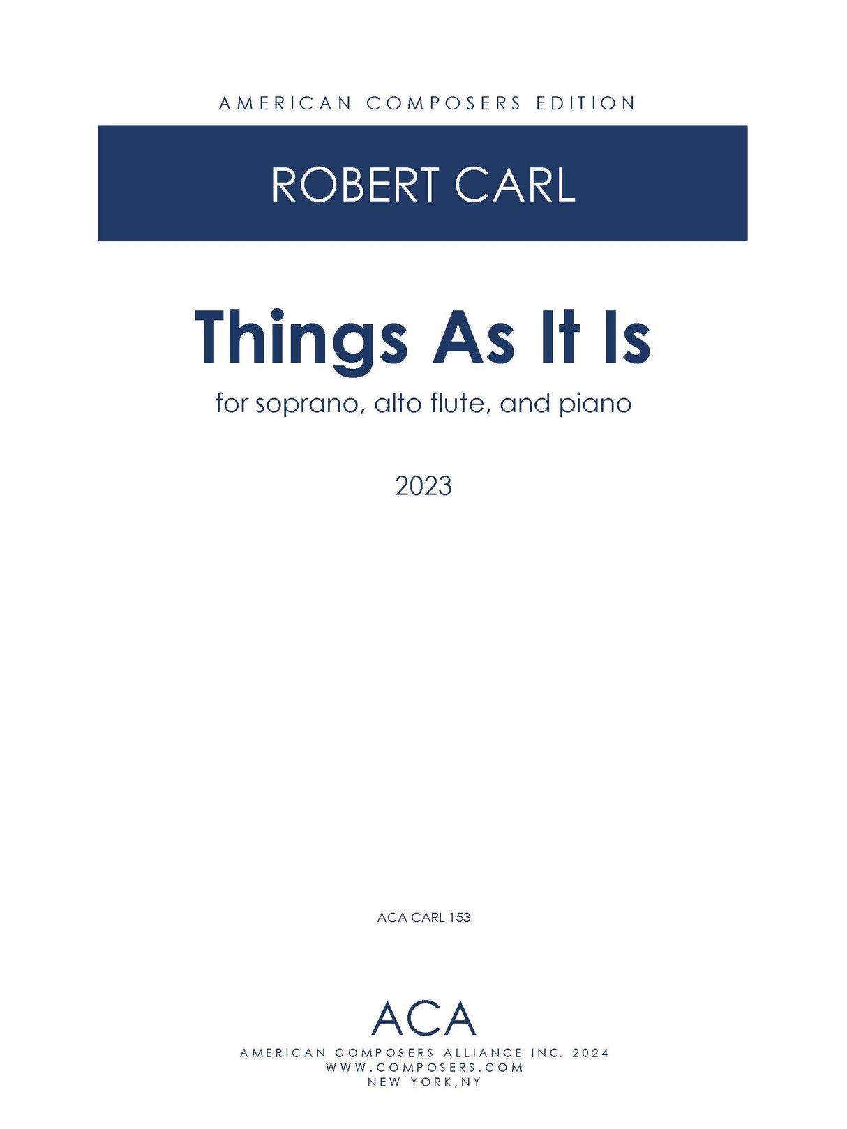 Carl: Things As It Is