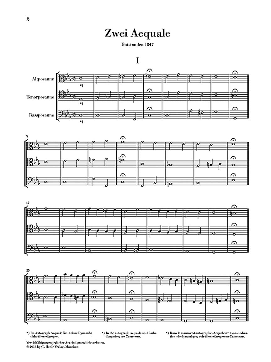 Bruckner: Two Aequali for Three Trombones