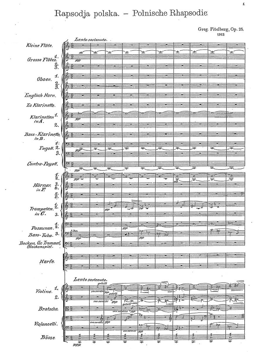 Fitelberg: Polish Rhapsody, Op. 25
