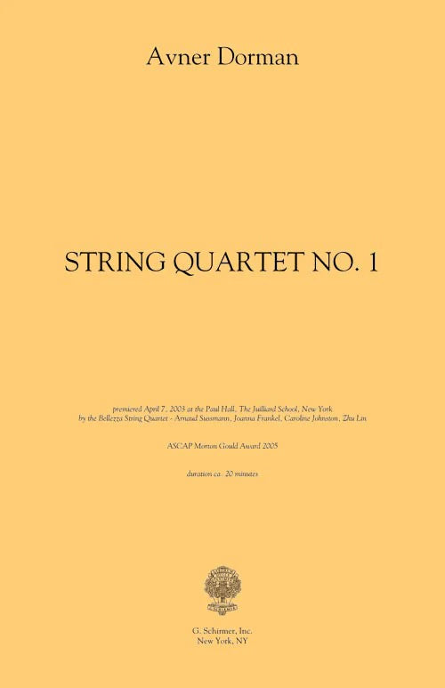 Dorman: String Quartet No. 1