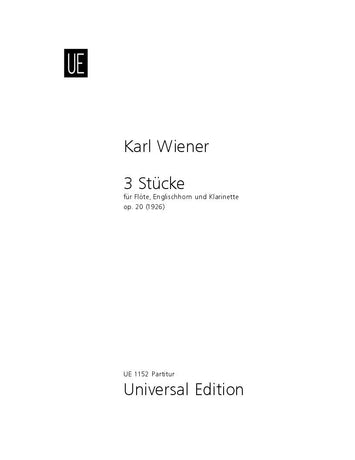 Wiener: 3 Pieces, Op. 20