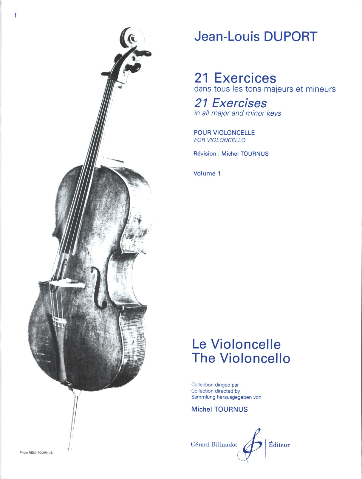 Duport: 21 Cello Etudes - Volume 1 (Nos. 1-11)