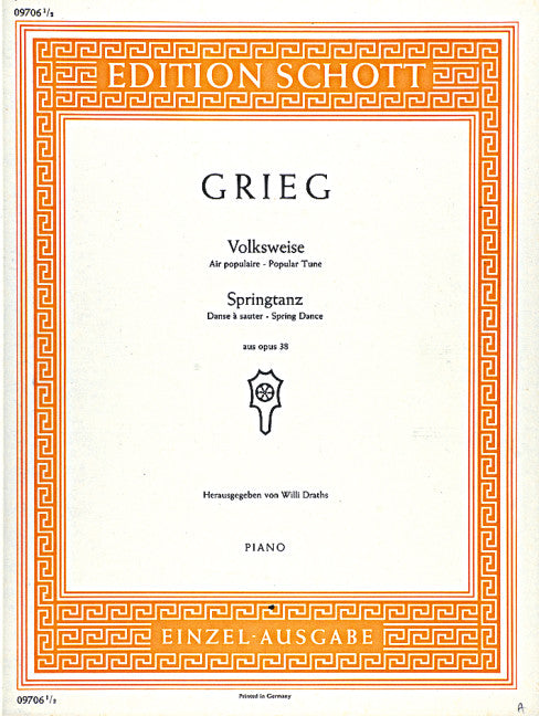 Grieg: Folk Song and Spring Dance from Lyric Pieces - Book 2, Op. 38, Nos. 2 & 5