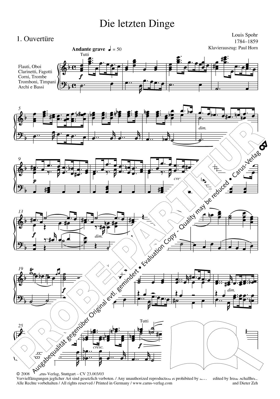 Spohr: Die letzten Dinge, Op. 61