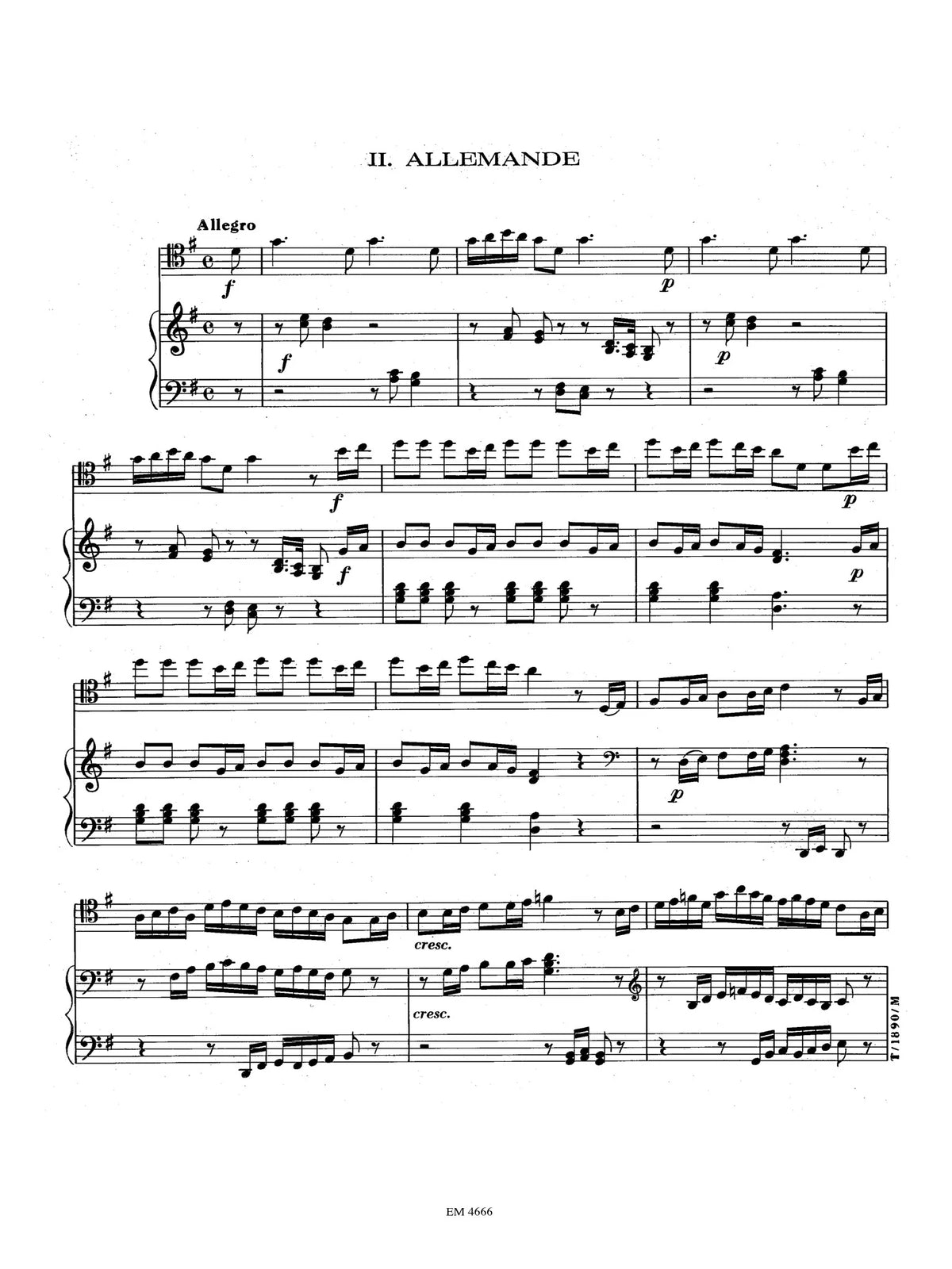 Senaillé: Sarabande et Allemande (arr. for cello and piano)