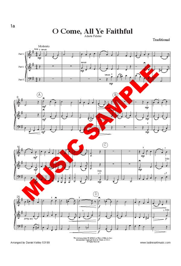 Intermediate Music for Three - Christmas