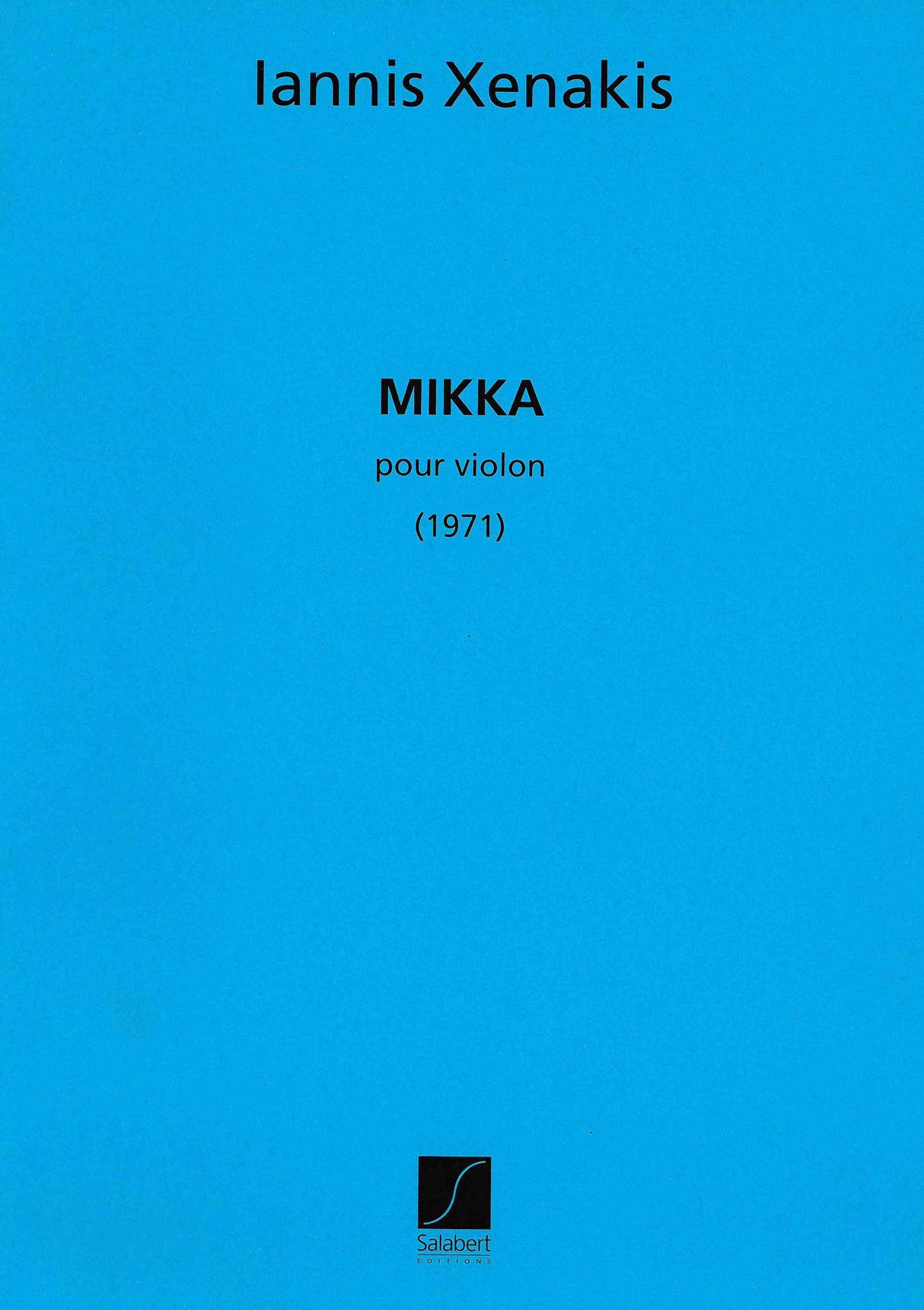 Xenakis: Mikka