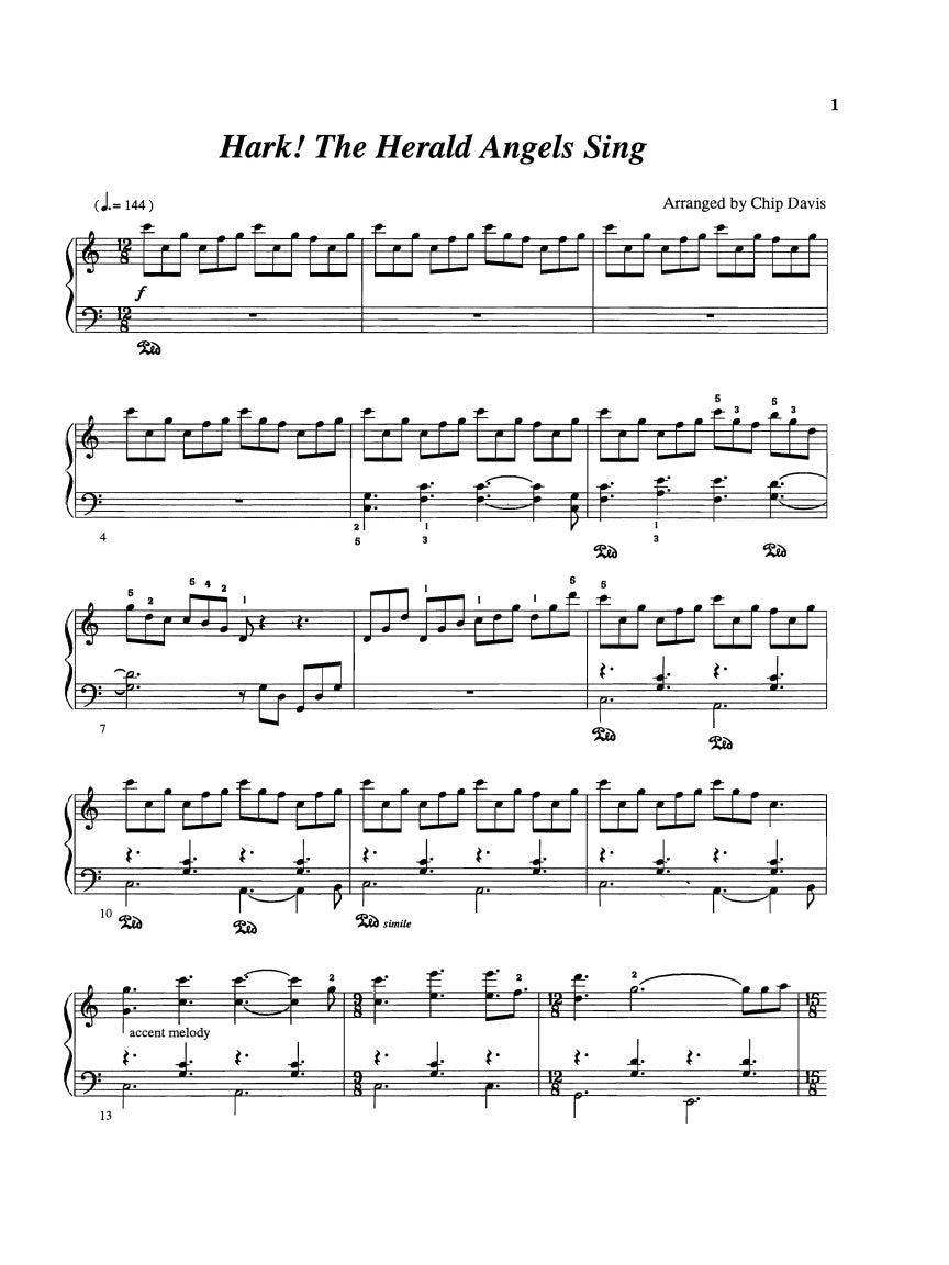 Mannheim Steamroller: A Fresh Aire Christmas (arr. for piano)