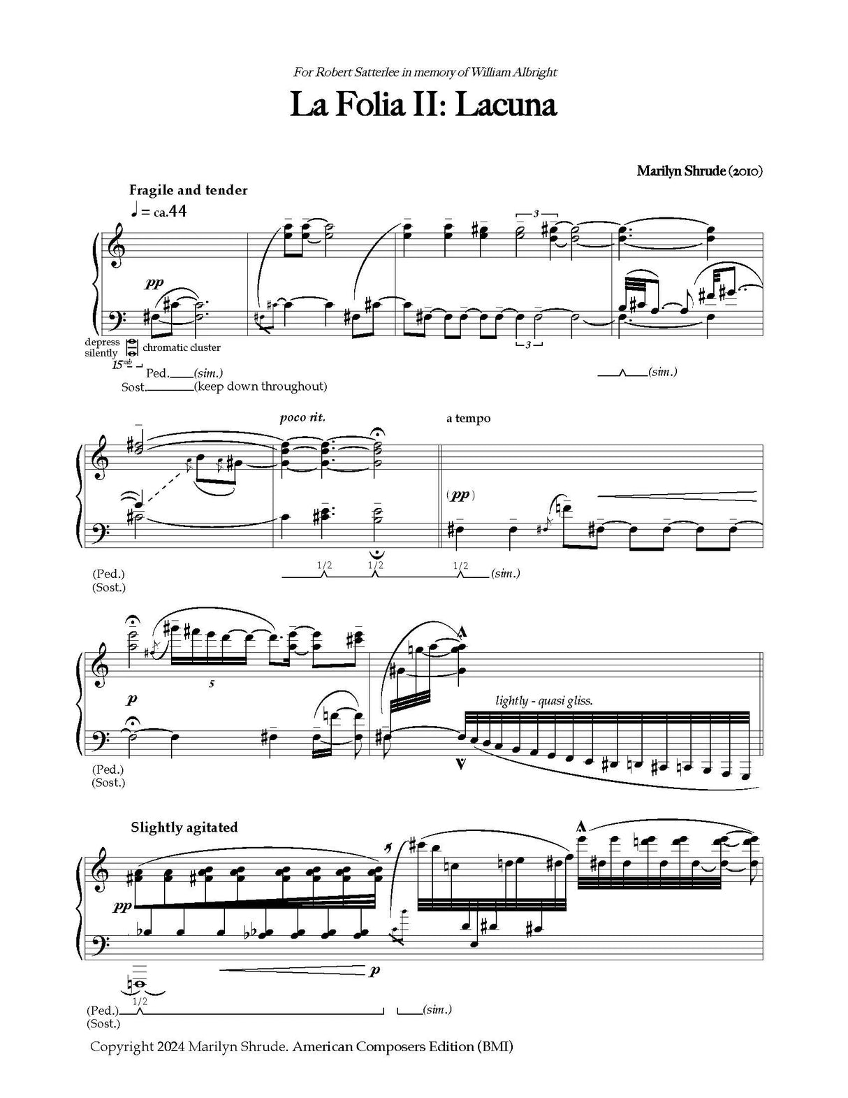 Shrude: La Folia II: Lacuna