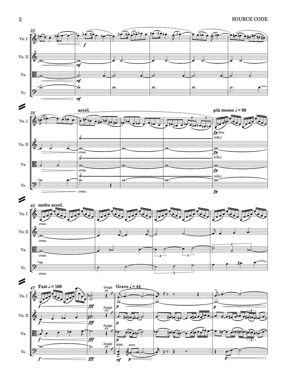 Montgomery: Source Code - Version for String Quartet