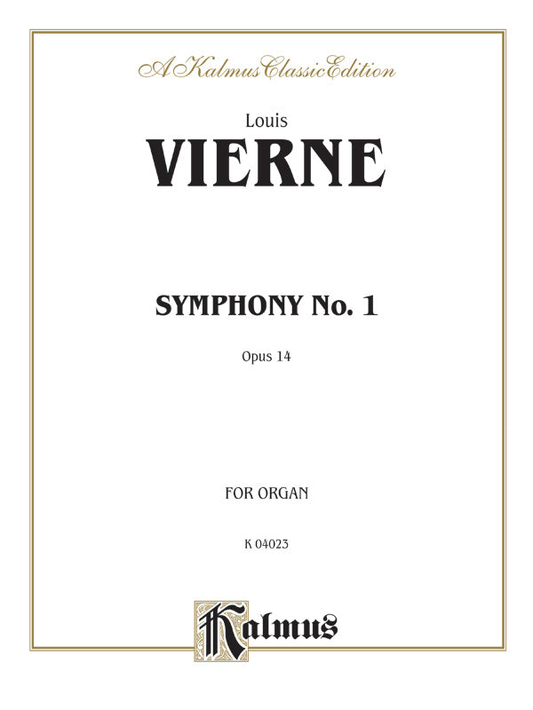 Vierne: Symphony No. 1, Op. 14