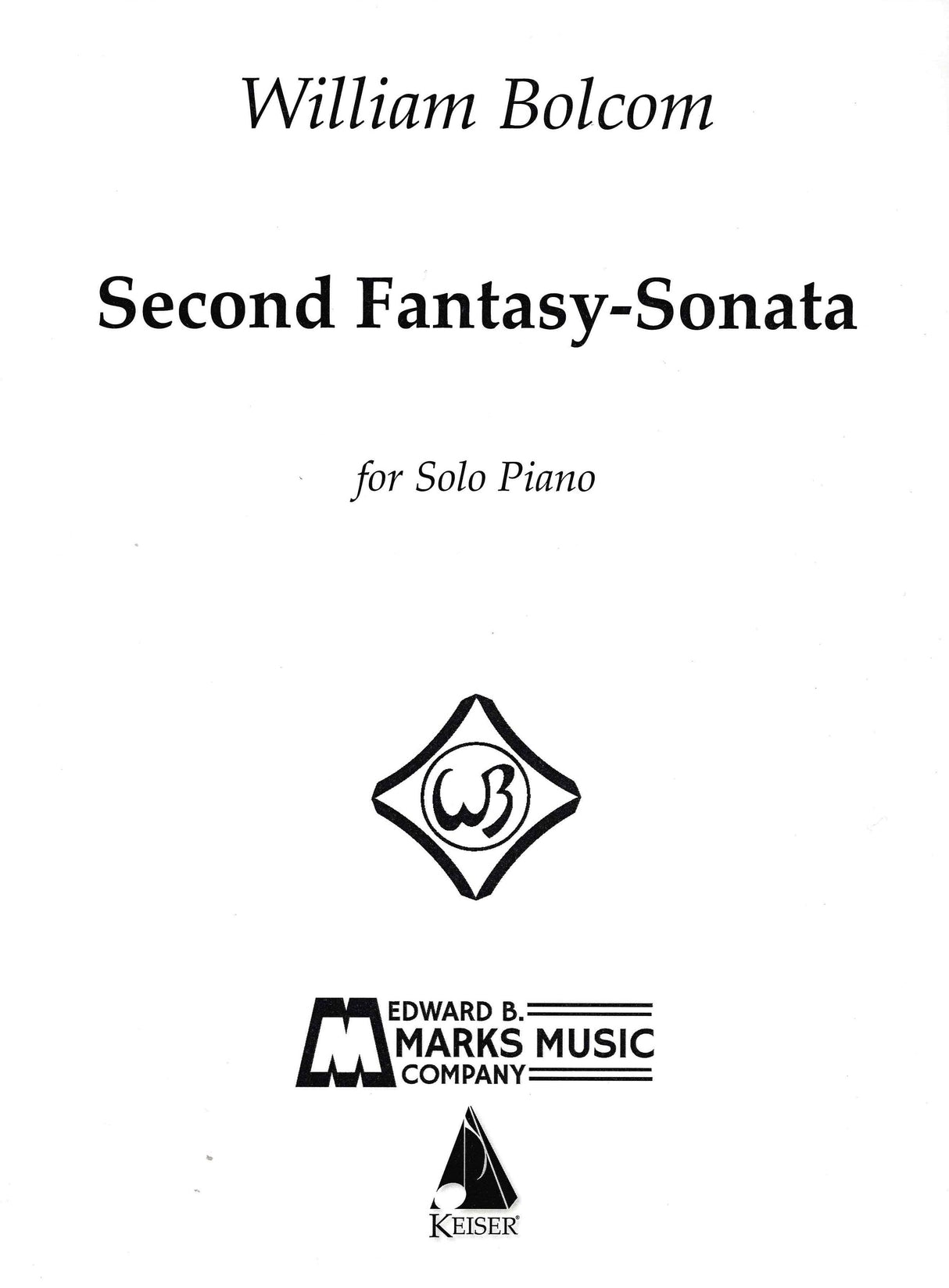 Bolcom: Second Fantasy-Sonata