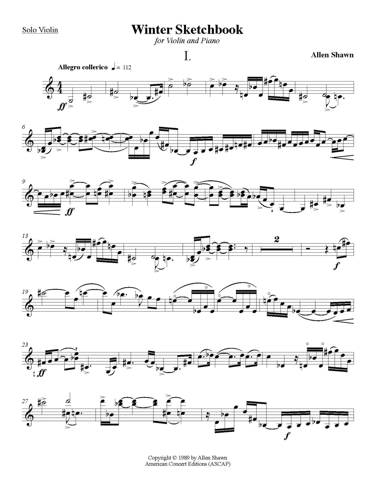 Shawn: Winter Sketchbook