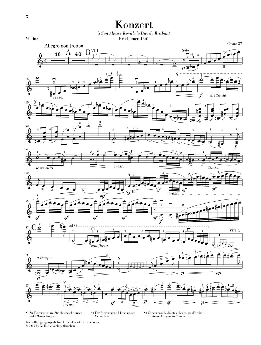 Vieuxtemps: Violin Concerto No. 5 in A Minor, Op. 37