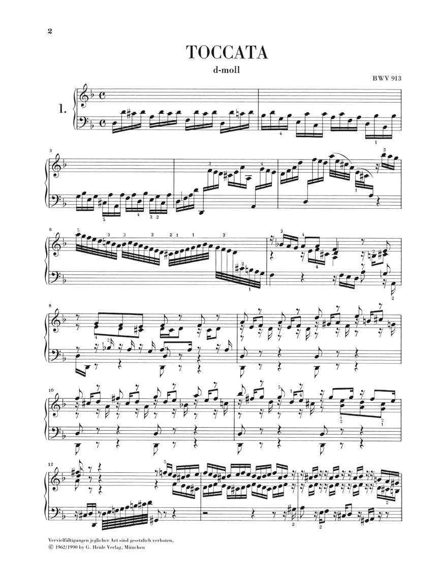 Bach: Toccatas, BWV 910-916