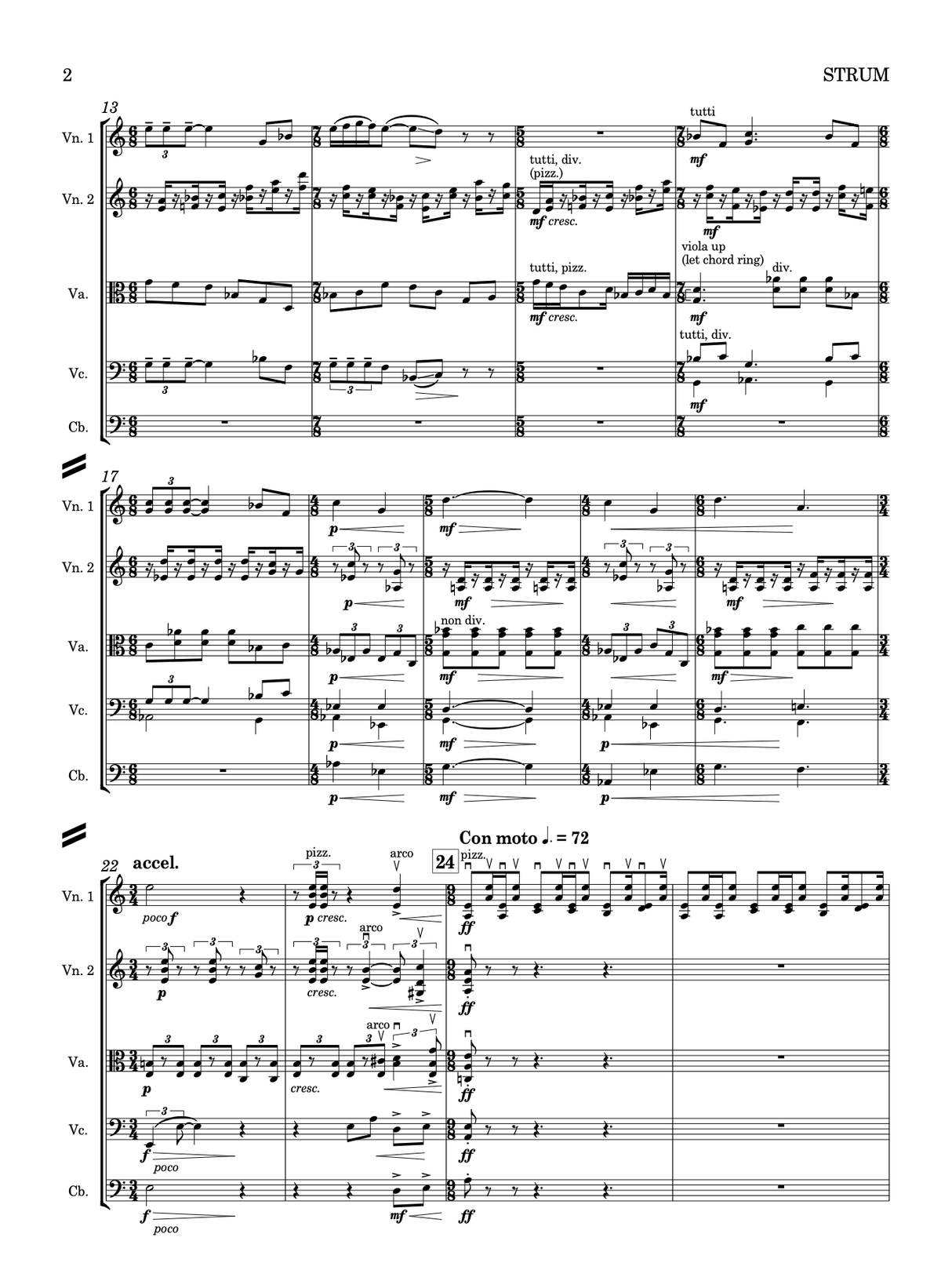Montgomery: Strum - Version for String Orchestra