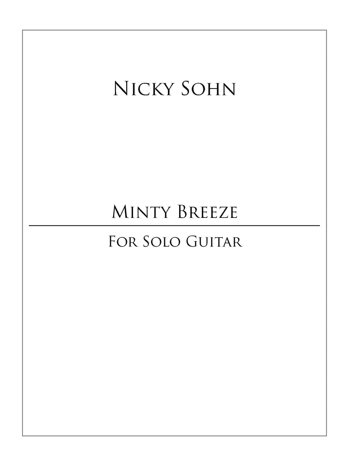 Sohn: Minty Breeze