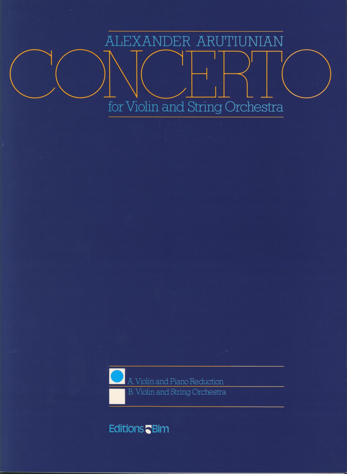 Arutiunian: Violin Concerto