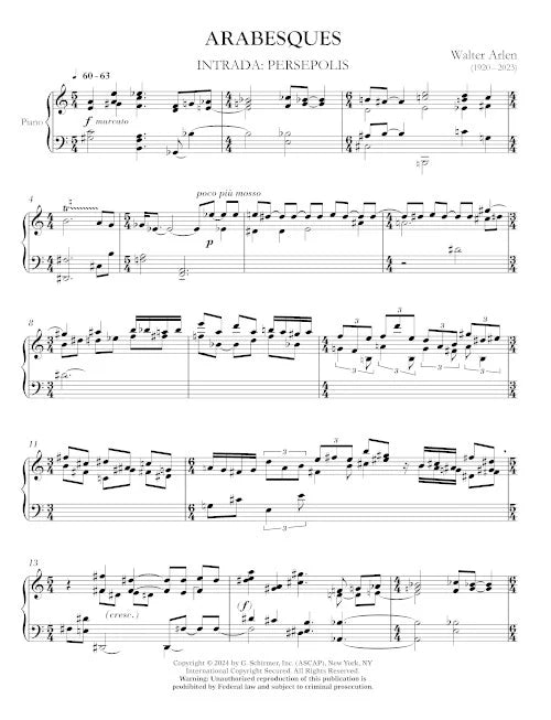 Arlen: Arabesques