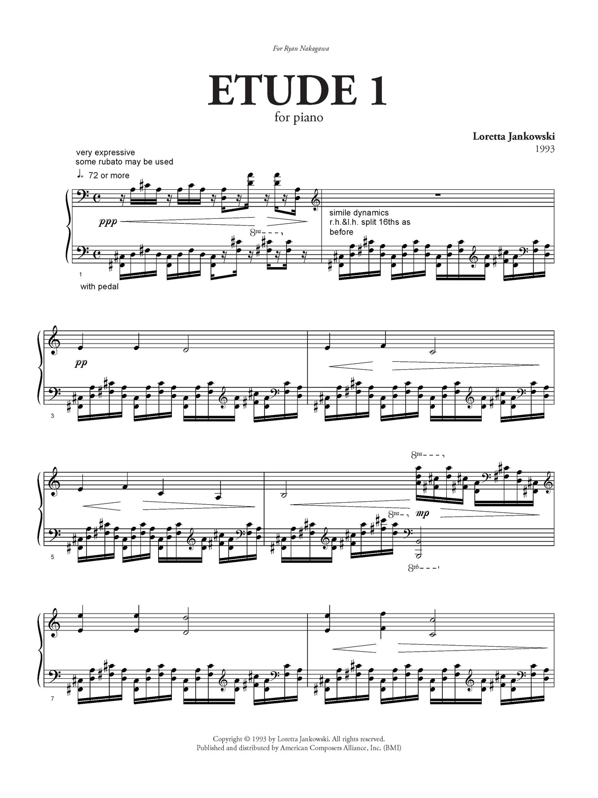 Jankowski: Piano Etude No. 1