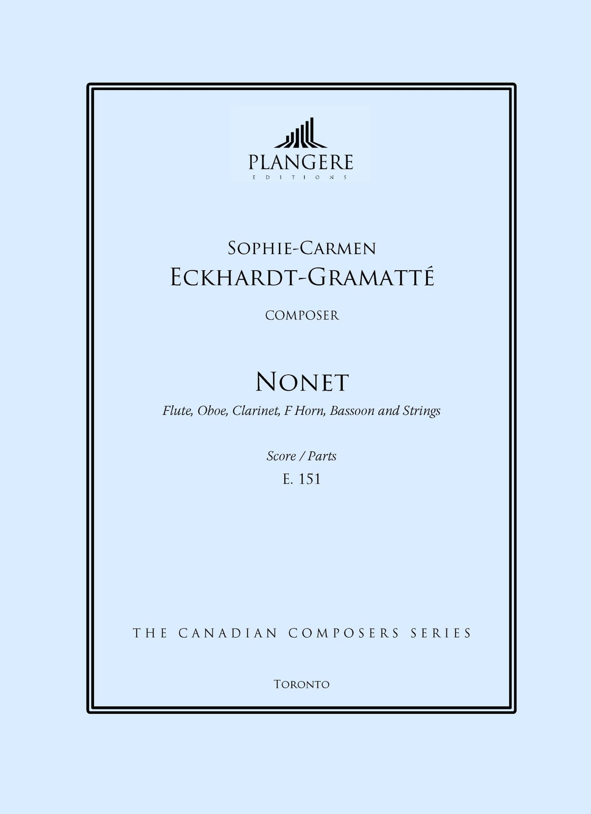Eckhardt-Gramatté: Nonet, E. 151