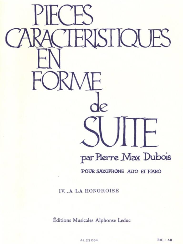 Dubois: Pieces Caracteristiques, Op. 77, No. 4 - A La Hongroise