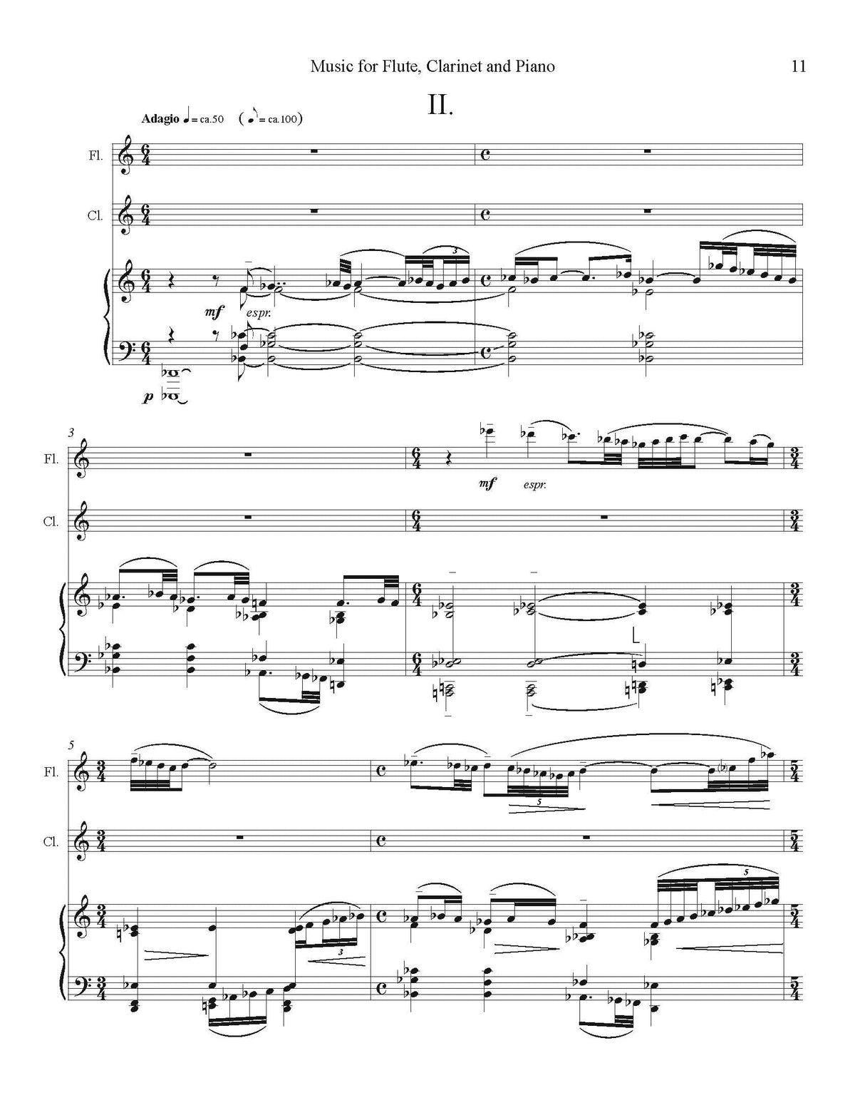 Shawn: Music for Flute, Clarinet, & Piano