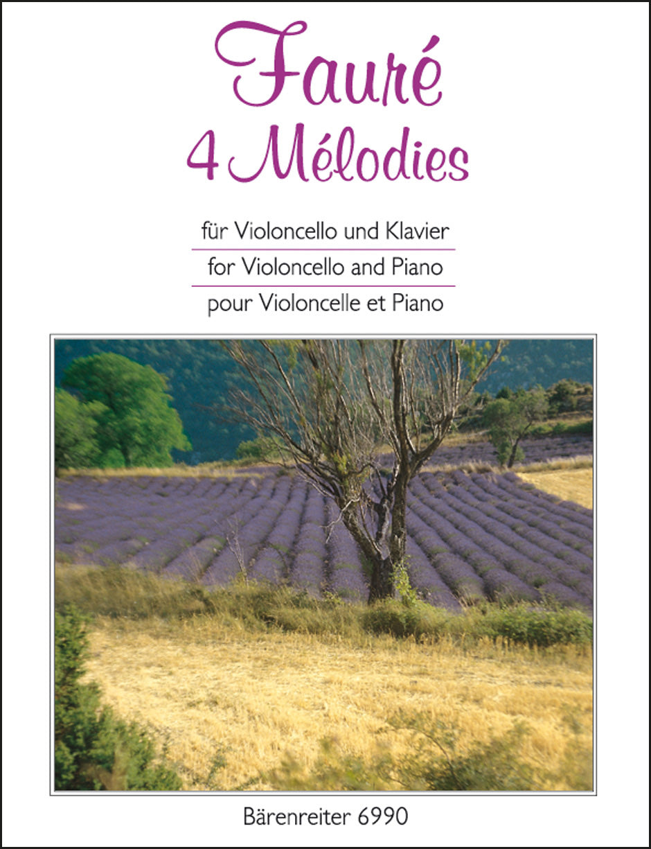 Fauré: 4 Melodies (arr. for cello & piano) – Ficks Music Fauré: 4 Melodies (arr. for cello & piano) – Ficks Music