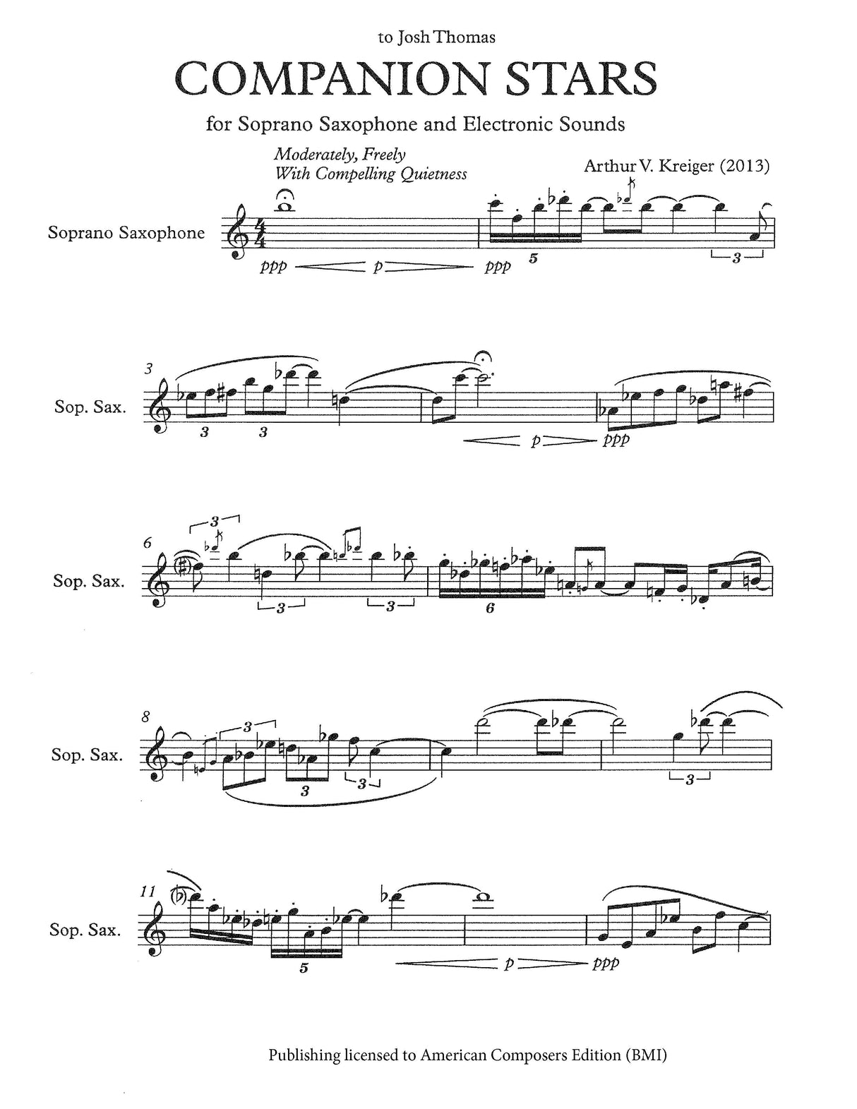 Kreiger: Companion Stars