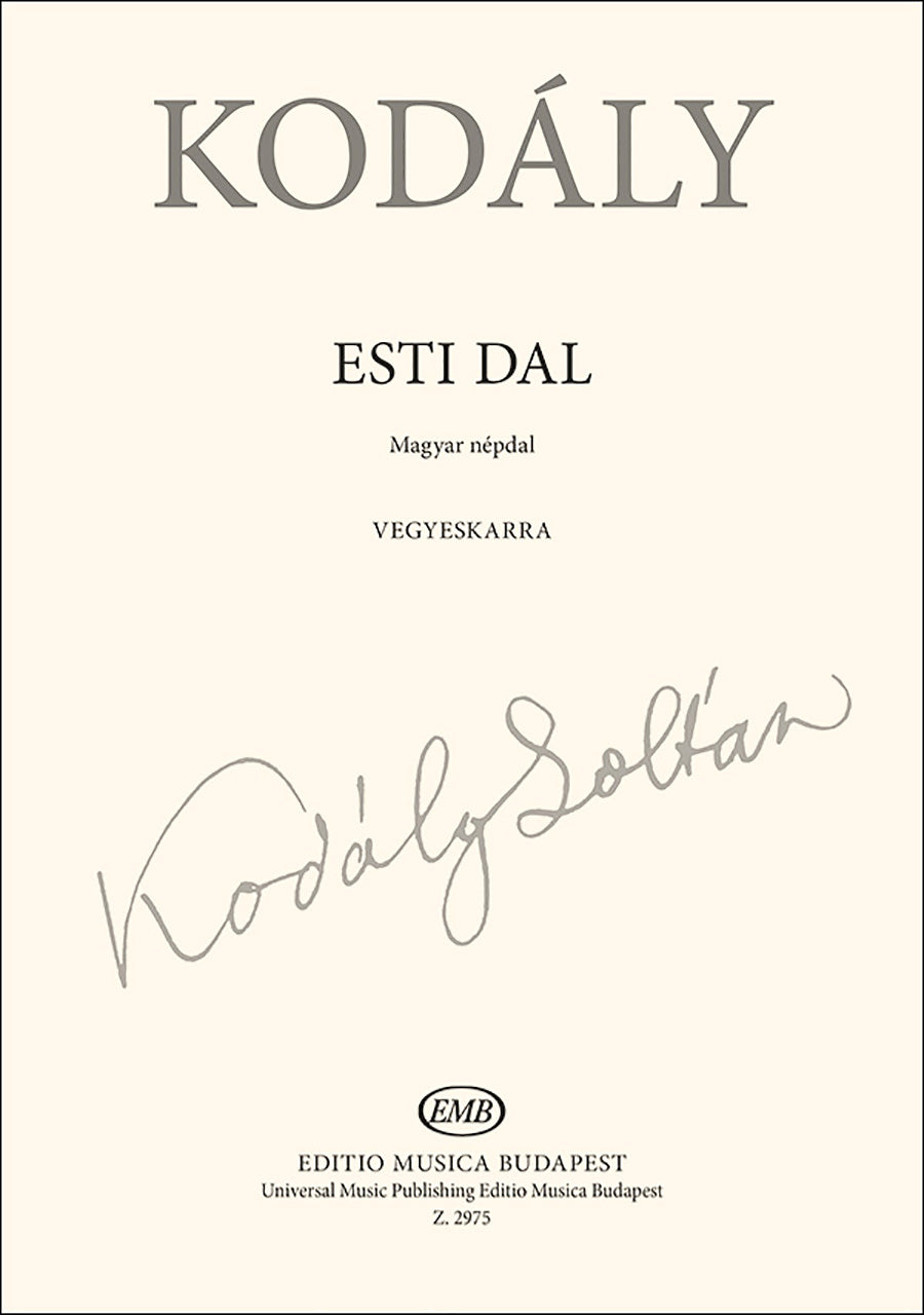 Kodály: Evening Song