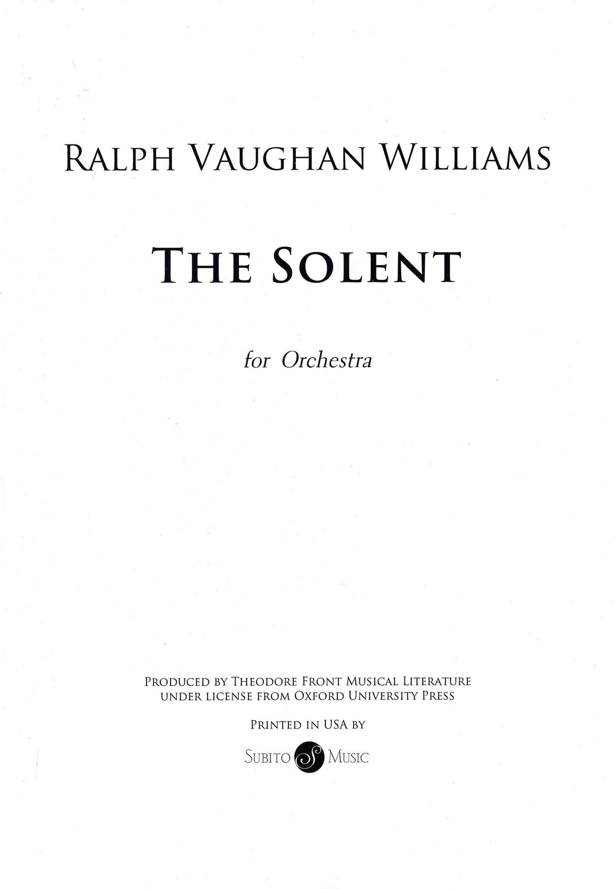 Vaughan Williams: The Solent