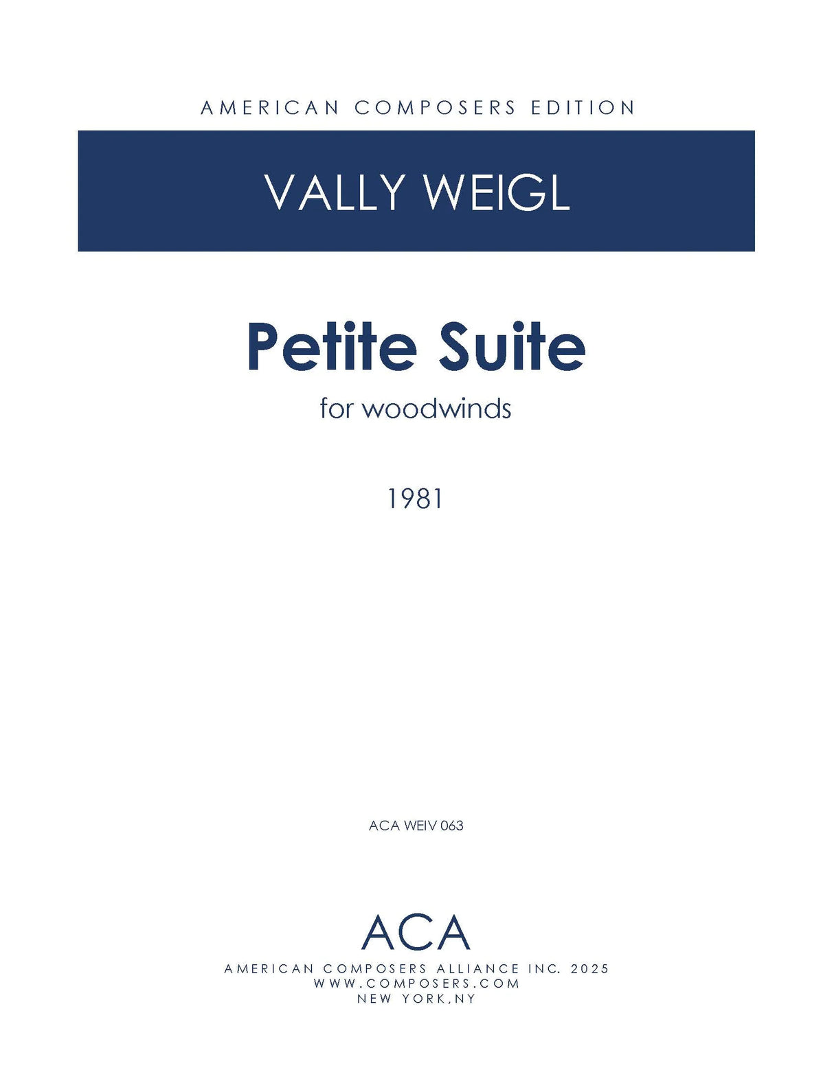 V. Weigl: Petite Suite