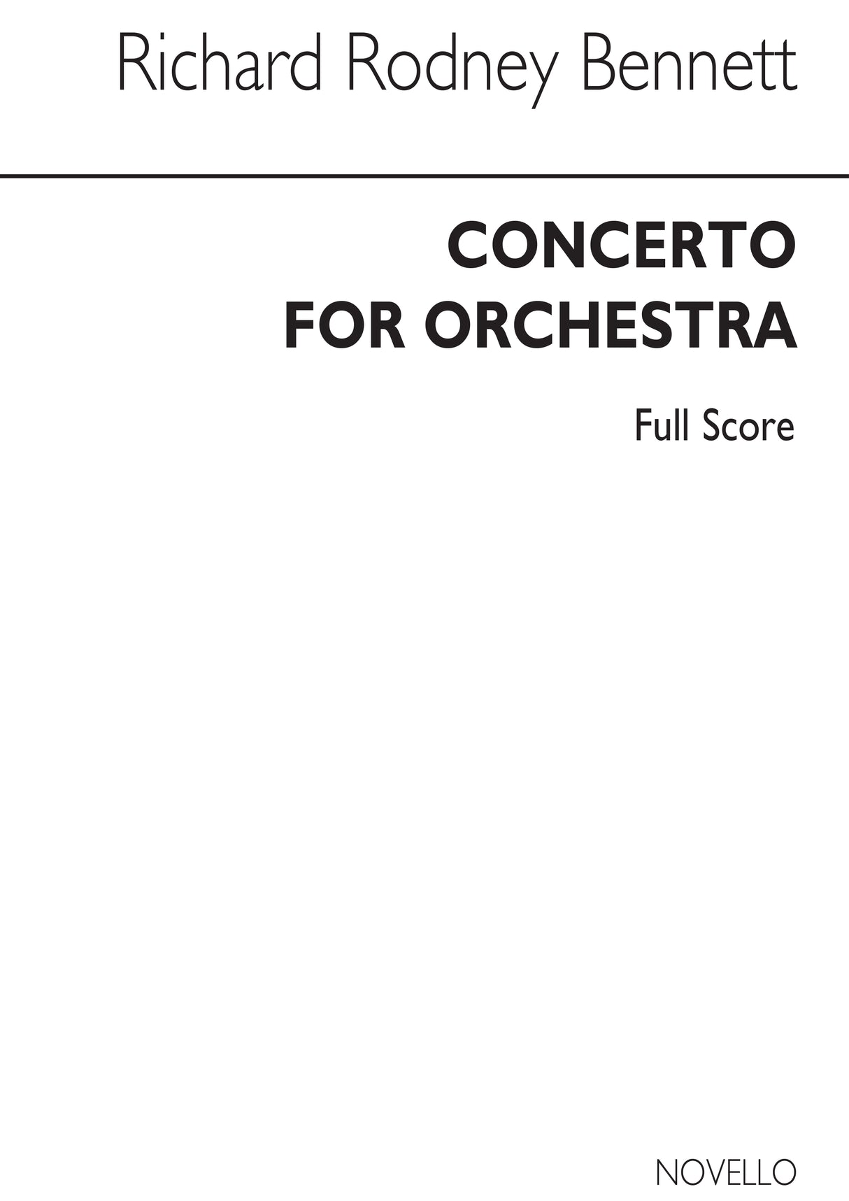 Bennett: Concerto for Orchestra