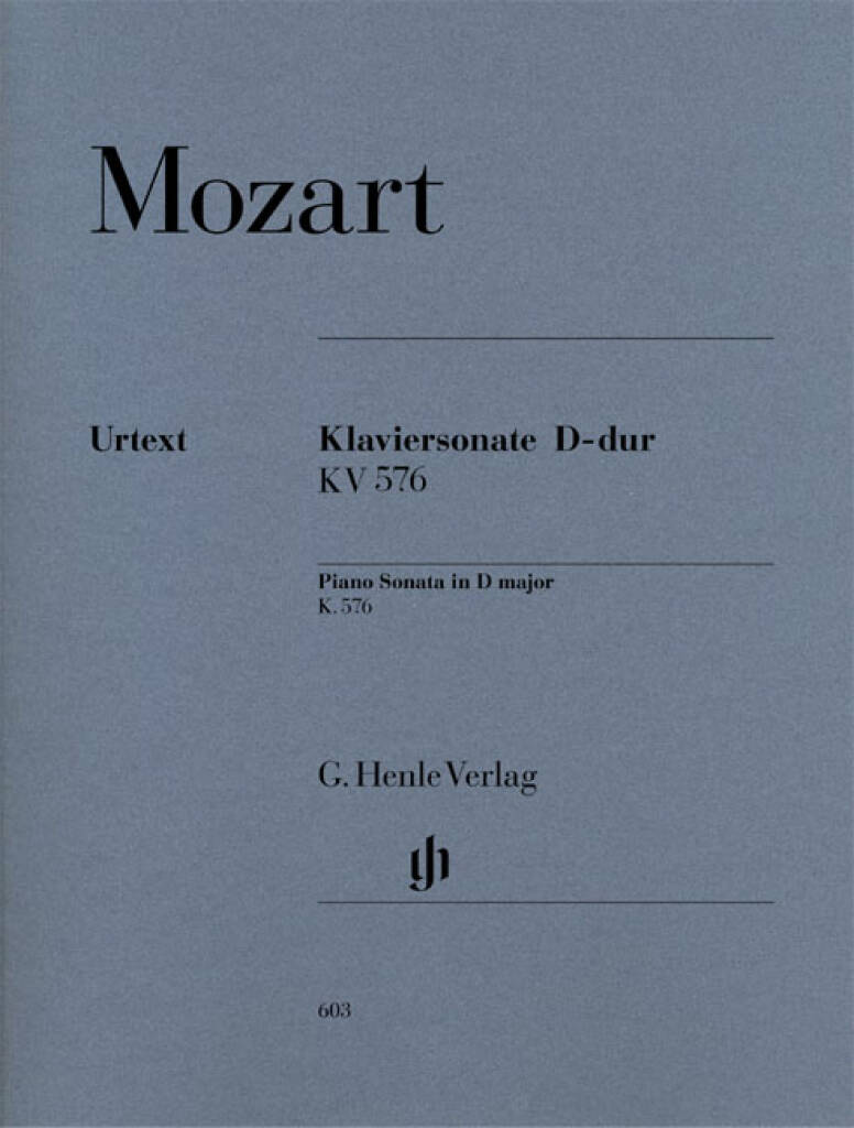 Mozart: Piano Sonata in D Major, K. 576