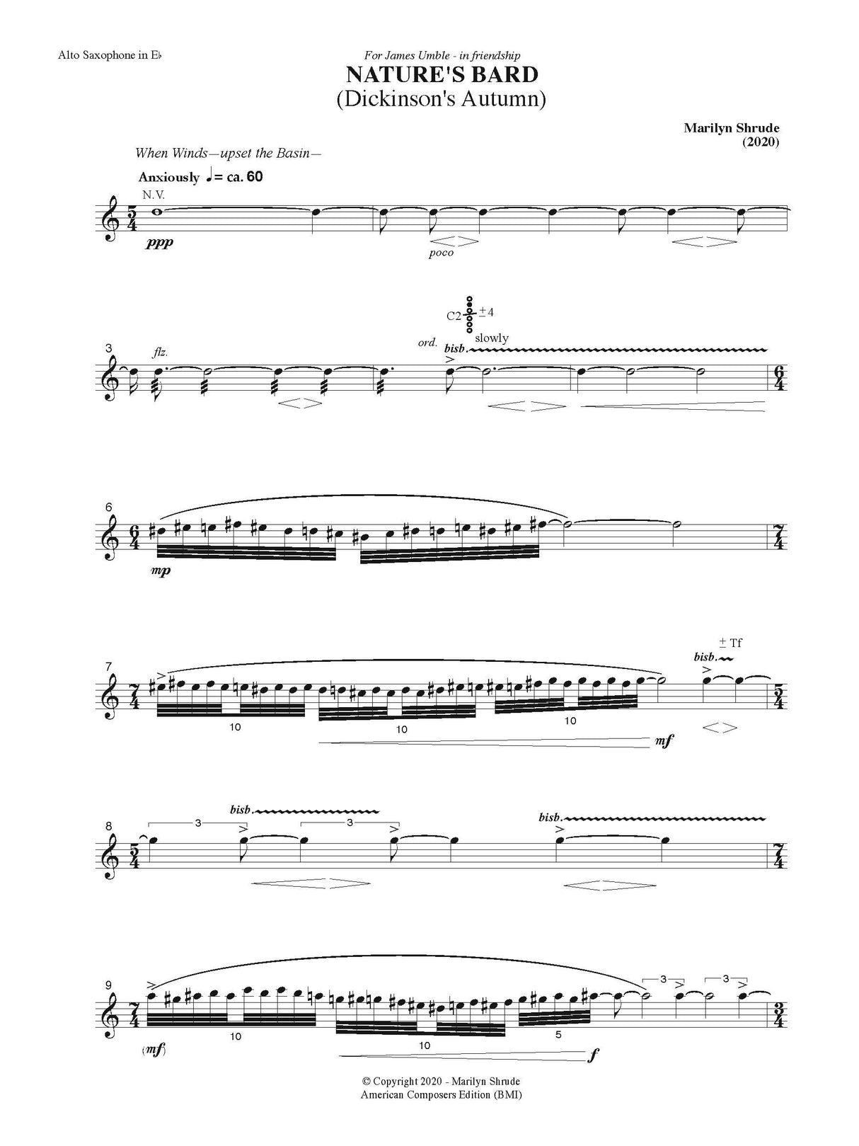 Shrude: Nature's Bard (Dickinson's Autumn)