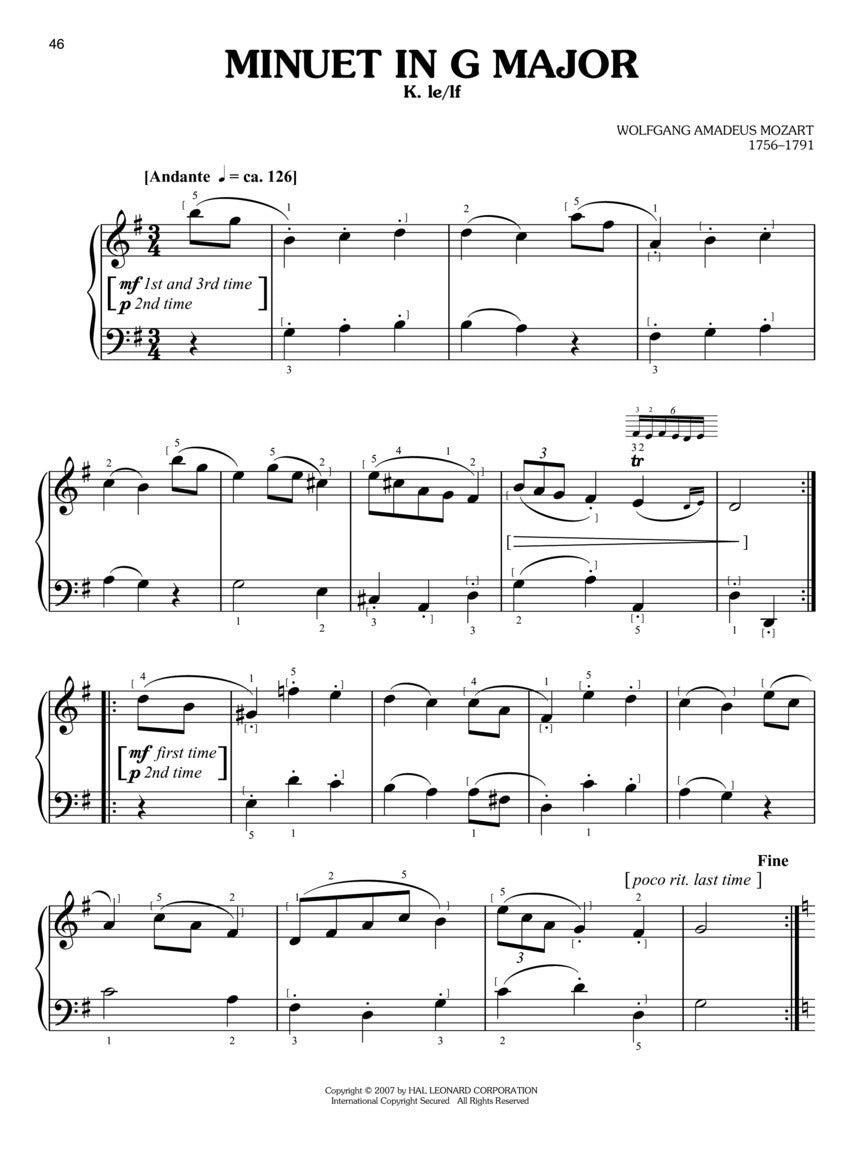 Simple Classical Piano Pieces