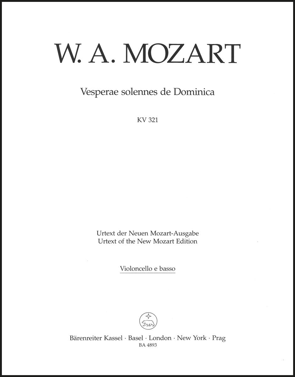 Mozart: Vesperae solennes de Dominica, K. 321