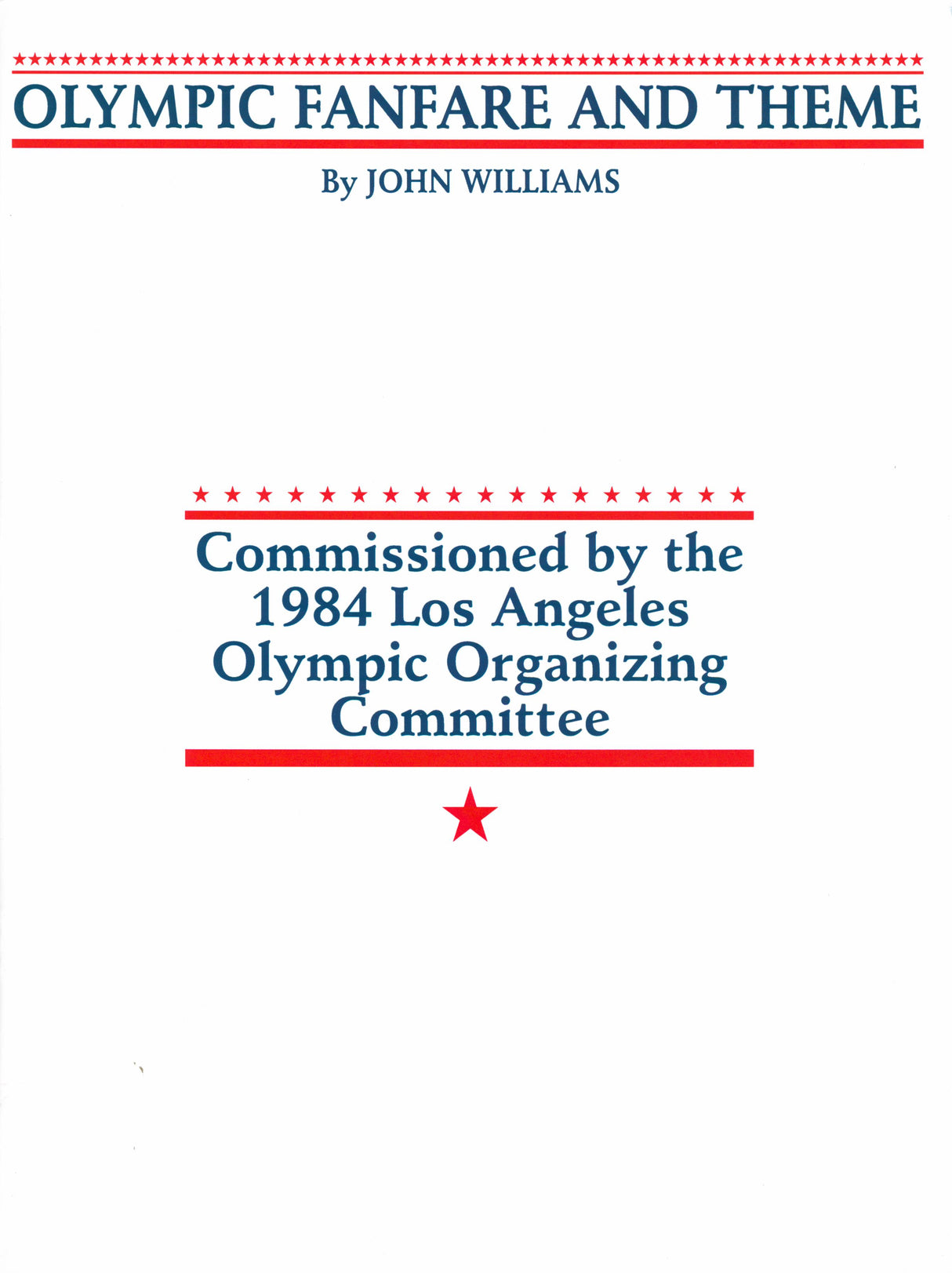 Williams: Olympic Fanfare and Theme (arr. for solo piano)