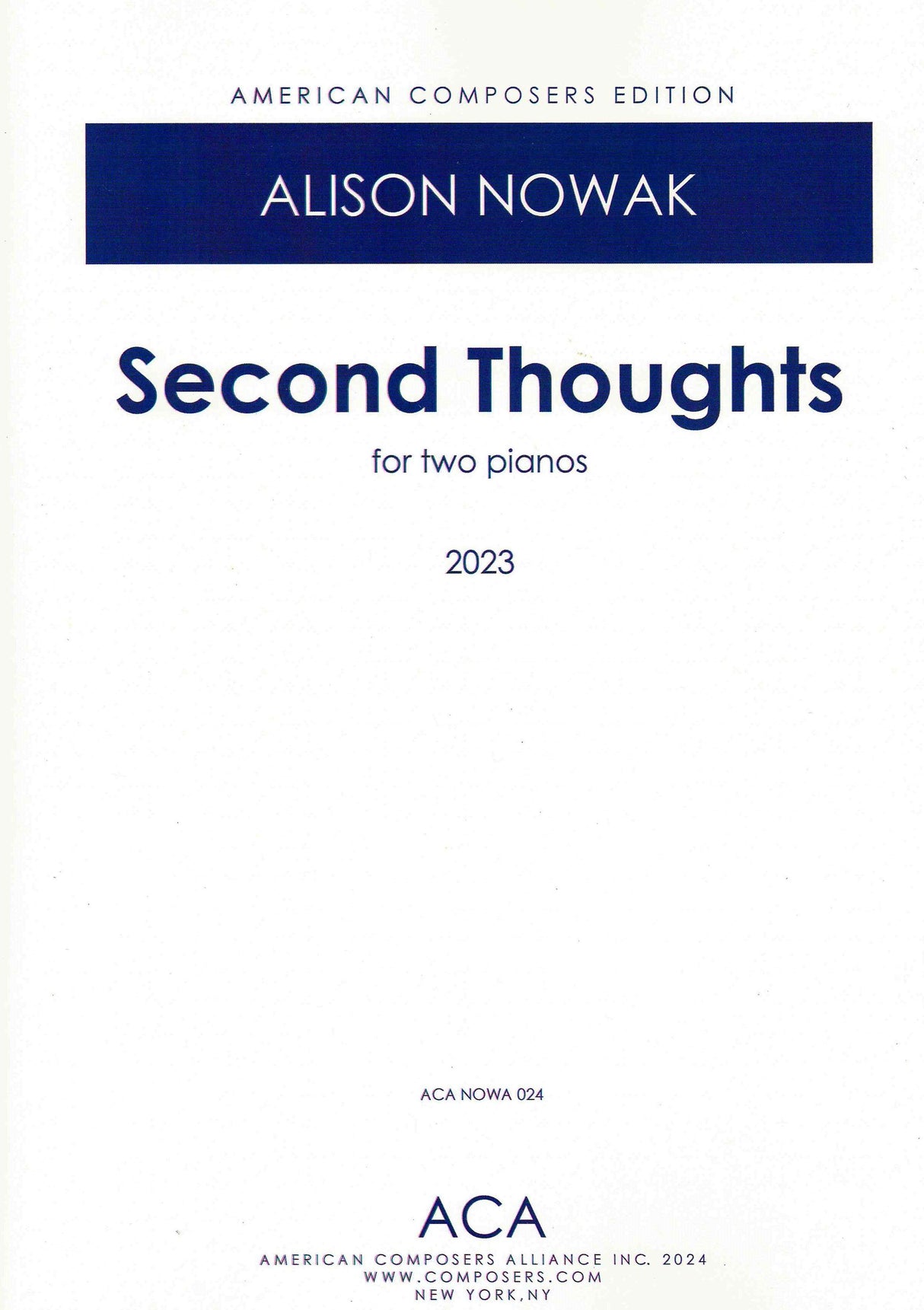Nowak: Second Thoughts
