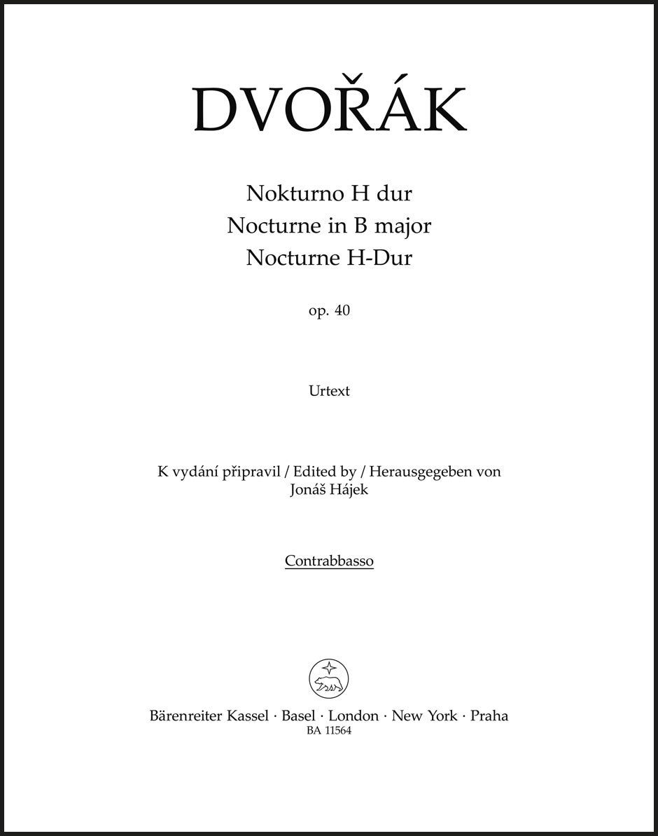 Dvořák: Nocturne in B Major, B. 47, Op. 40