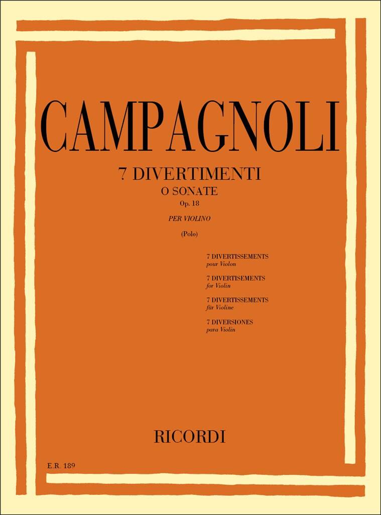 Campagnoli: 7 Divertimenti, Op. 18