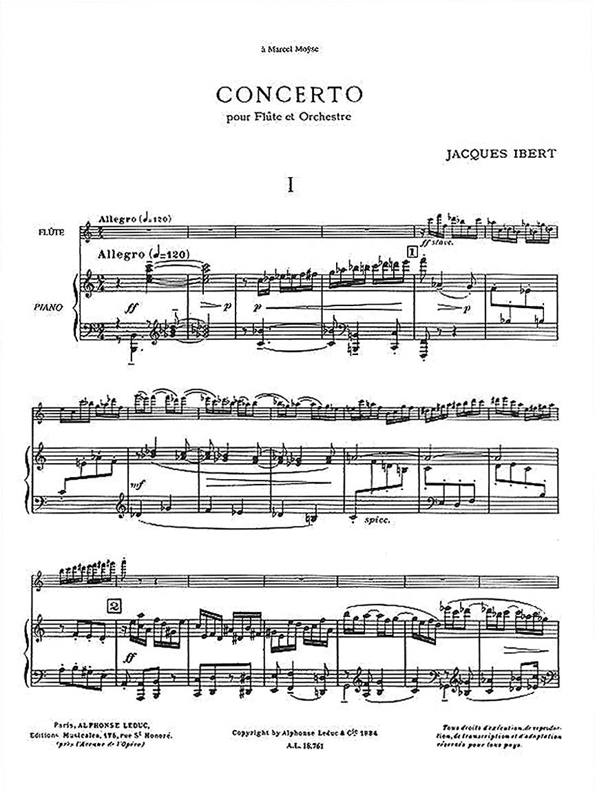 Ibert: Flute Concerto