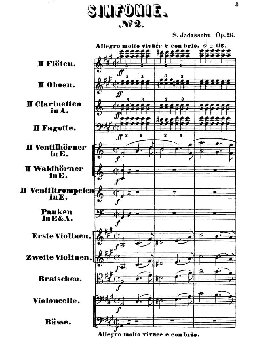 Jadassohn: Symphony No. 2 in A Major, Op. 28