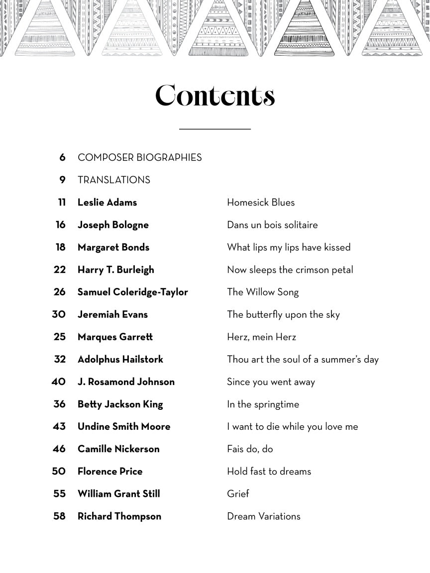 Black Composers in Art Song