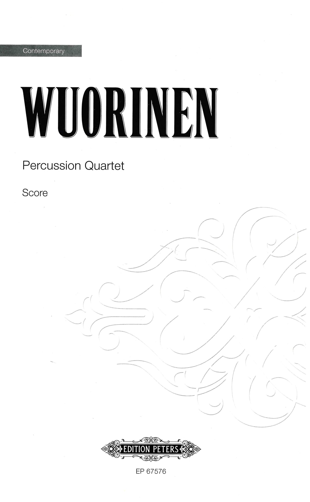 Wuorinen: Percussion Quartet