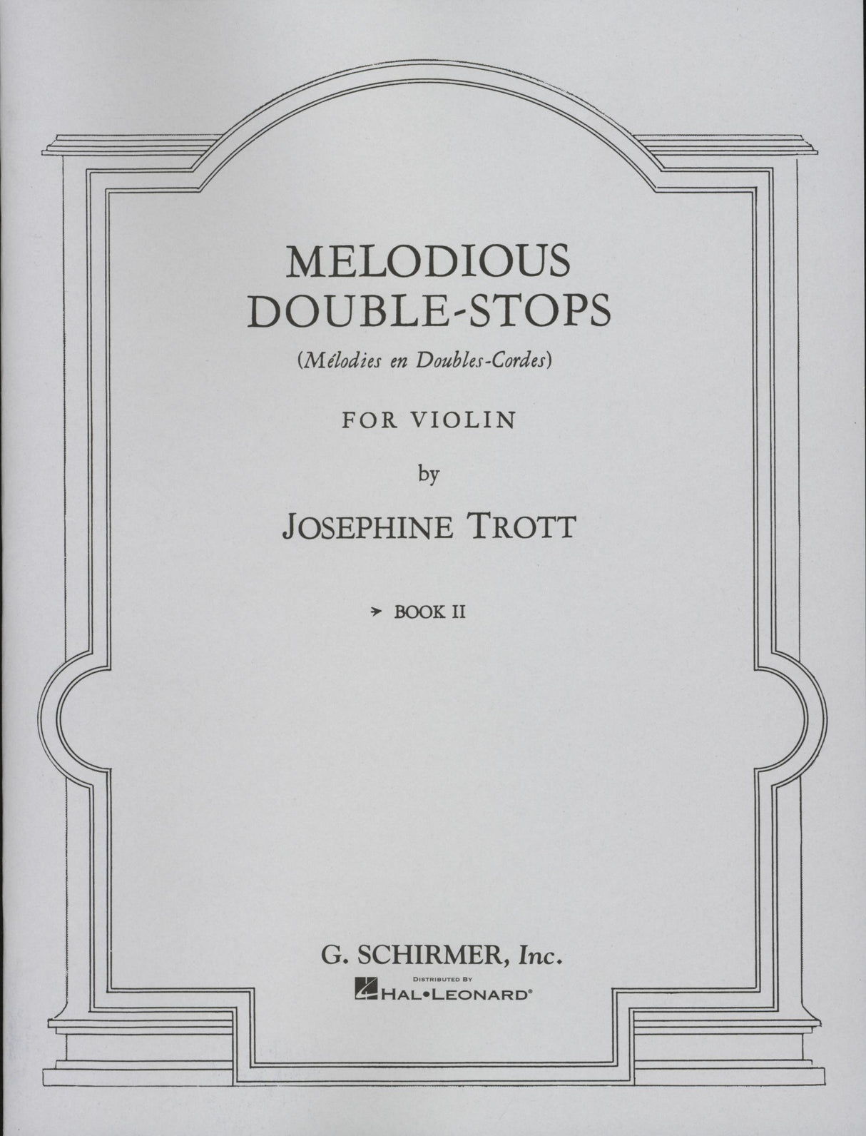Trott: Melodious Double-Stops for the Violin