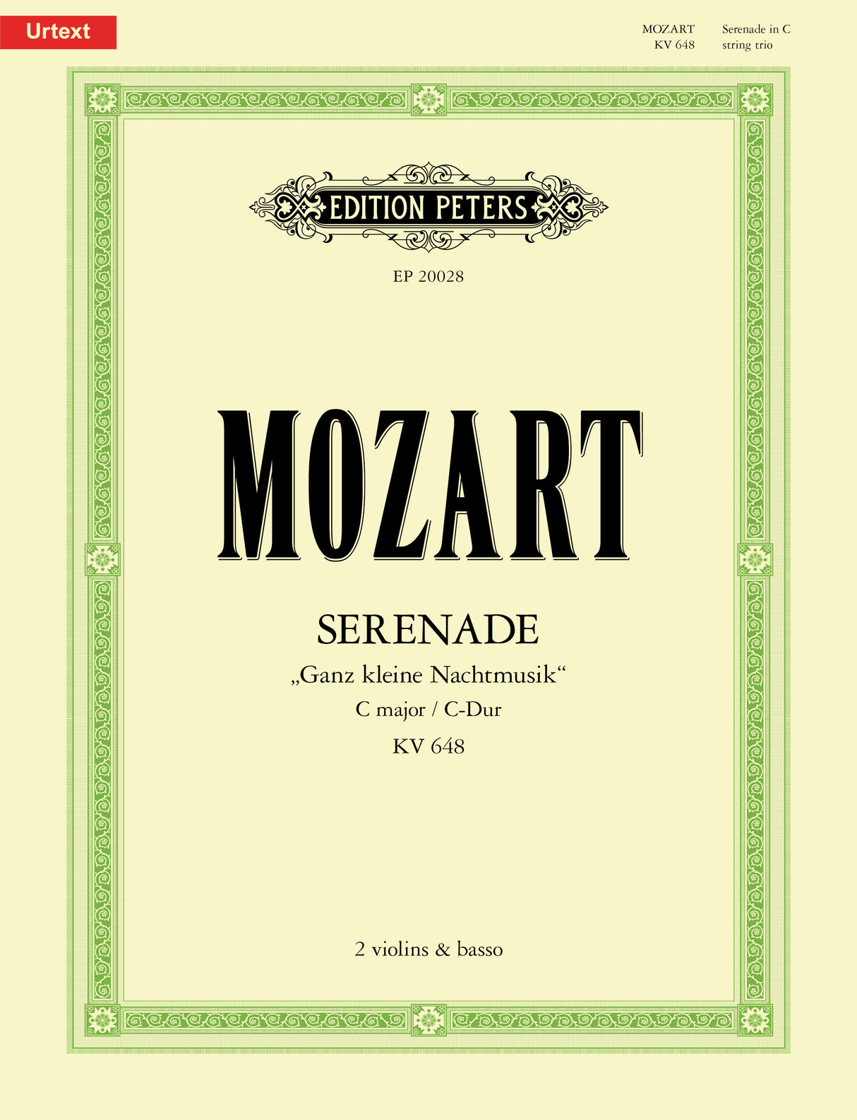 Mozart: Serenade in C, K. 648