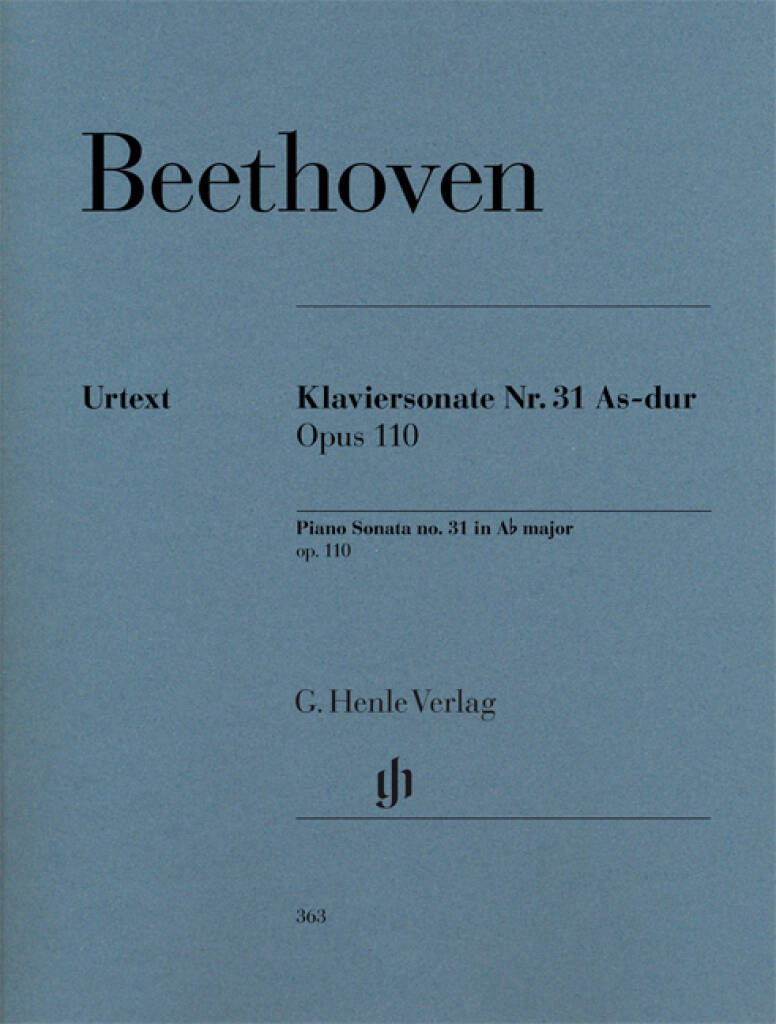 Beethoven: Piano Sonata No. 31 in A-flat Major, Op. 110