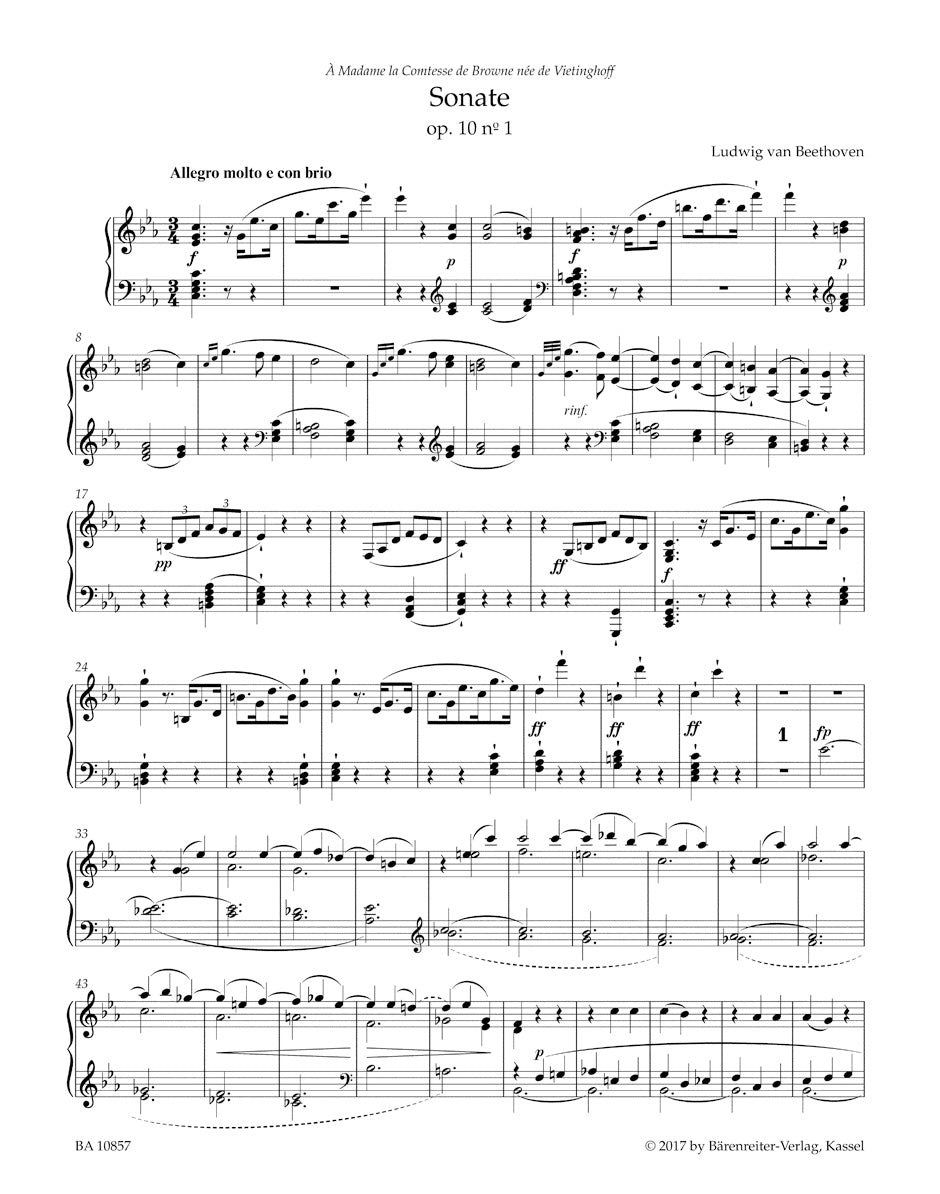 Beethoven: Piano Sonatas, Op. 10